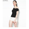 New European Oblique Sexy Gauze Ruffle Blouse Was Thin Tight Shoulder Vest Women Strapless Summer Silk Blouse Top